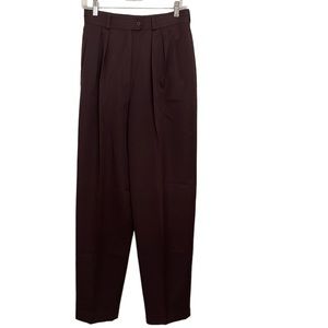 NWOT Women’s Mondo high waisted virgin wool pleated pants